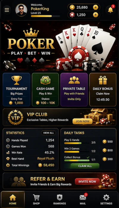 POKER Game Dashboard Image